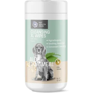 Aloe & Oatmeal Wipes for Cats and Dog