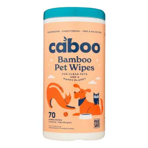 Caboo Bamboo Pet Wipes - 70 Count, 8-Pack
