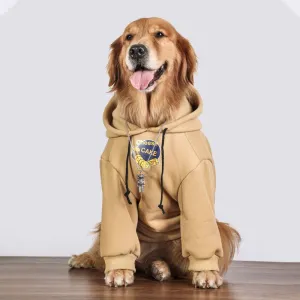 Cozy Winter Dog Hoodie: Padded Thicken Jacket for Medium and Large Dogs | Windproof and Warm Pet Jacket | Stylish and Practical Dog Apparel