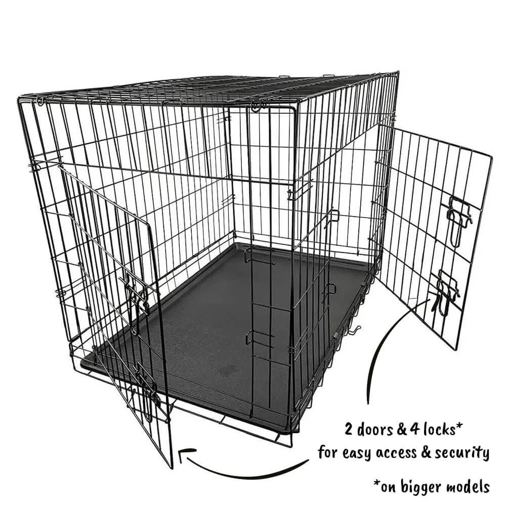 Dog Crate Home Folding Kennel - L 106L x 71W x 77Hcm