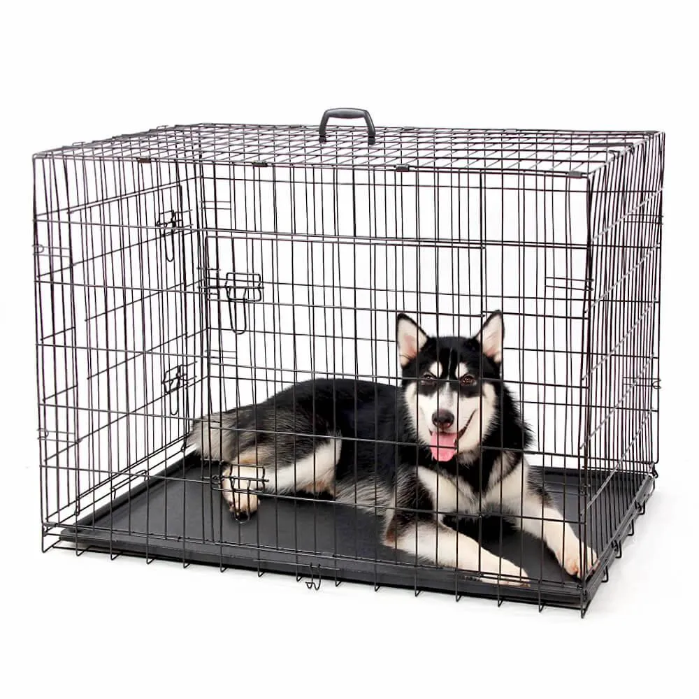 Dog Crate Home Folding Kennel - L 106L x 71W x 77Hcm