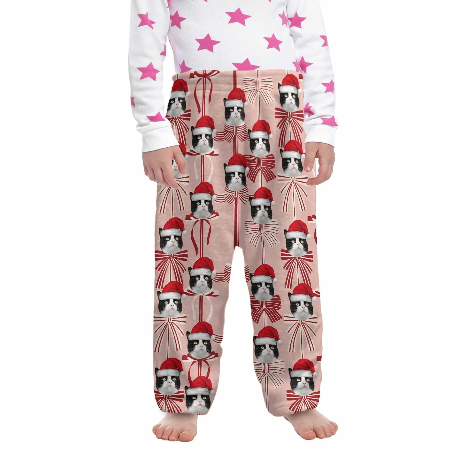 Flannel Pants for 2-15Y Kids-Custom Pet Photo Pajama Pants 100% Soft Flannel For Winter For Christmas