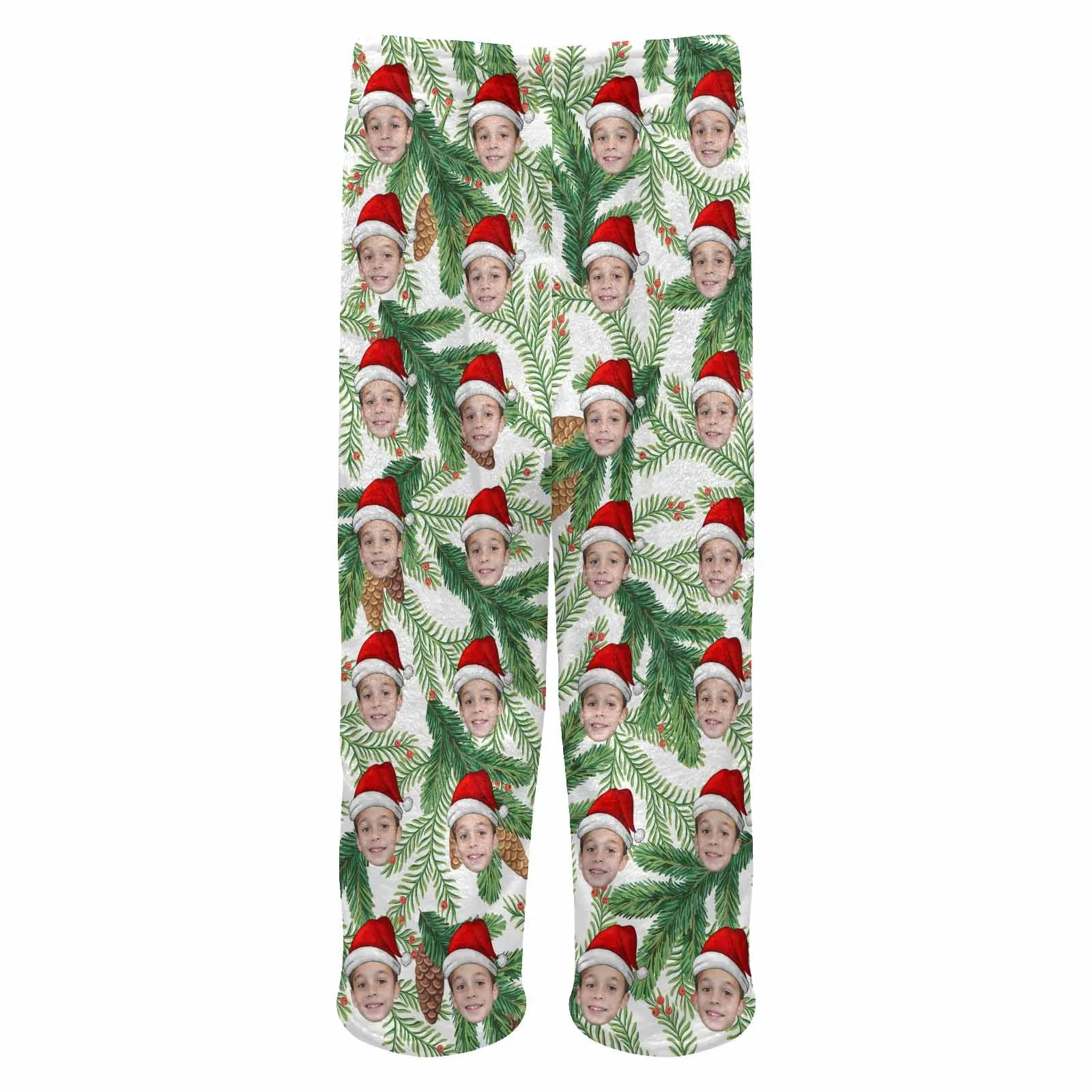 Flannel Pants for 2-15Y Kids-Custom Pet Photo Pajama Pants 100% Soft Flannel For Winter For Christmas