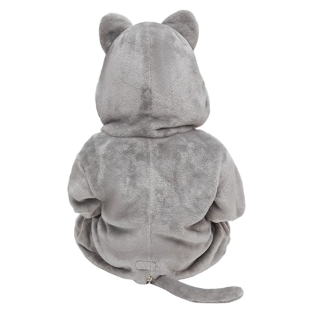 OLAOLA Baby's Cat Animal Onesie Plush Soft Flannel Warm Home Pet Pajamas One-Piece Sleepwear