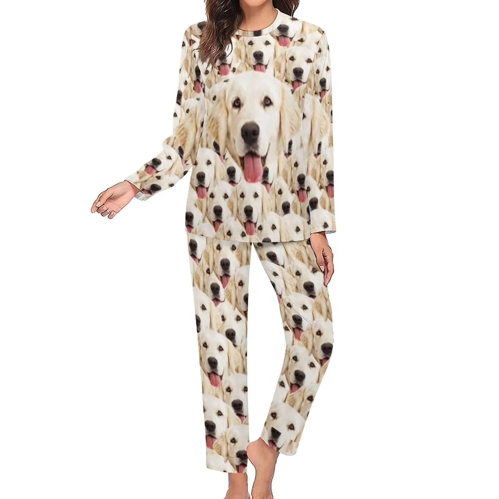 Pet Face Pajama Set with My Lovely Dog Personalized Men's Pajamas Summer Loungewear