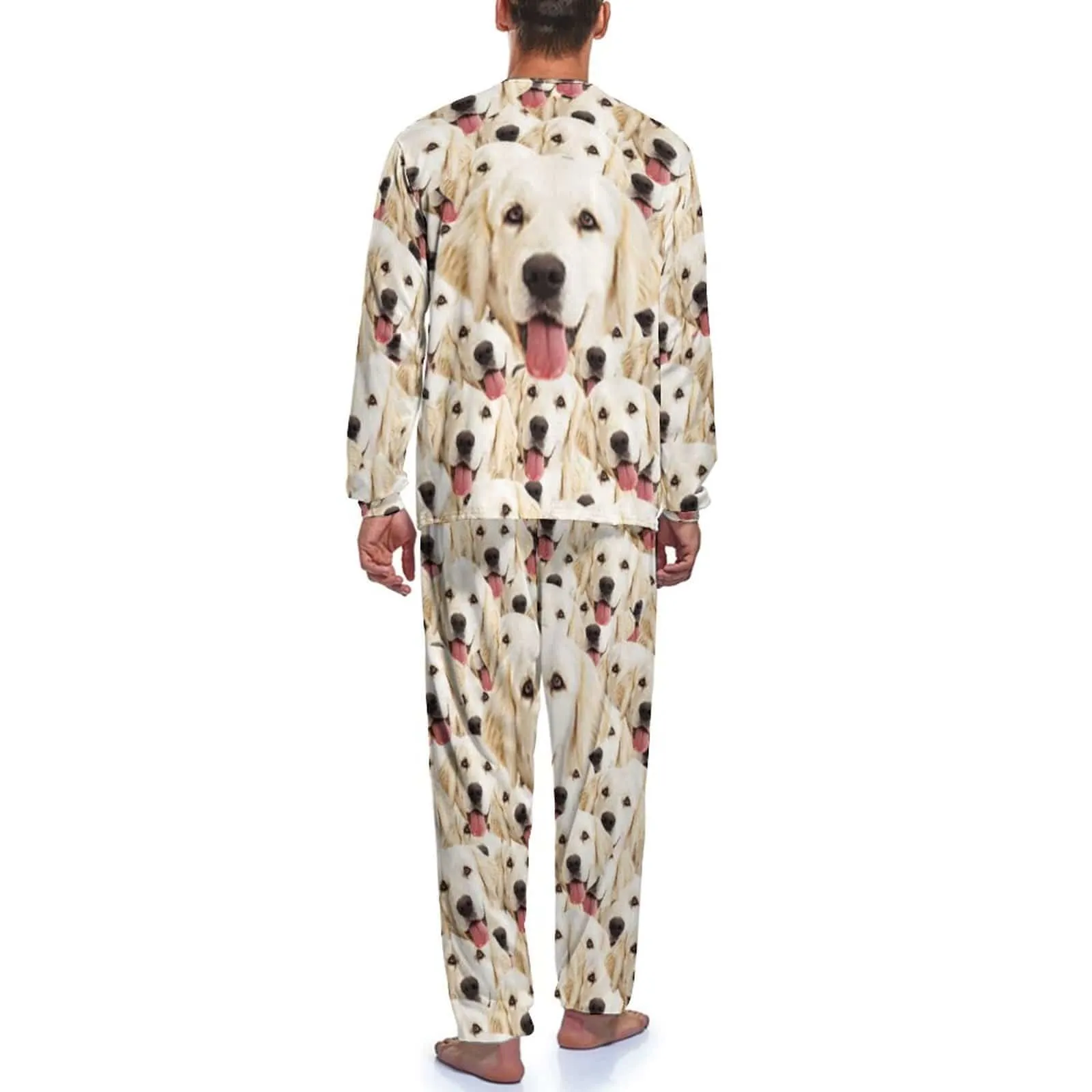 Pet Face Pajama Set with My Lovely Dog Personalized Men's Pajamas Summer Loungewear