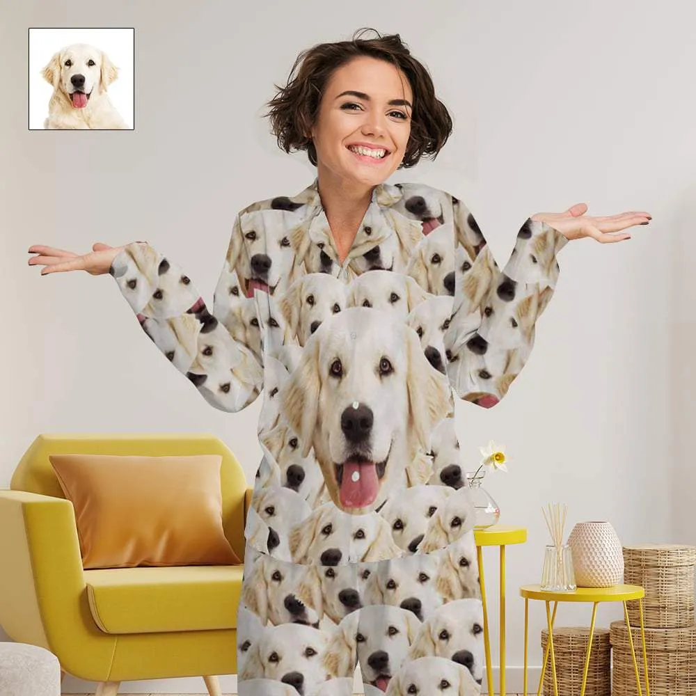 Pet Face Pajama Set with My Lovely Dog Personalized Men's Pajamas Summer Loungewear