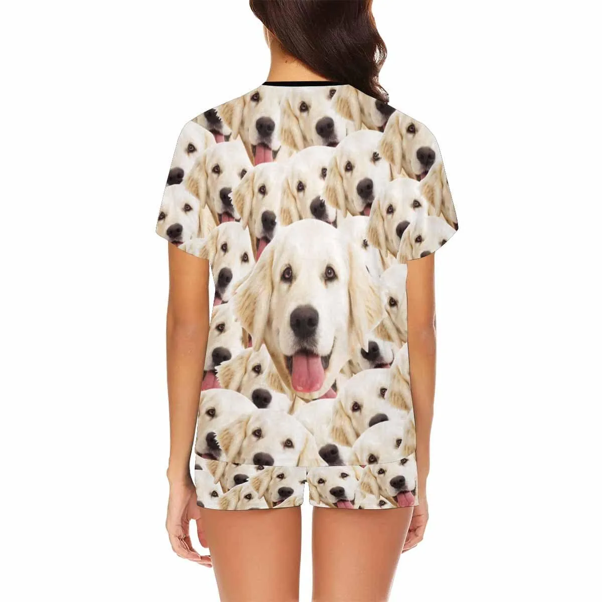 Pet Face Pajama Set with My Lovely Dog Personalized Men's Pajamas Summer Loungewear