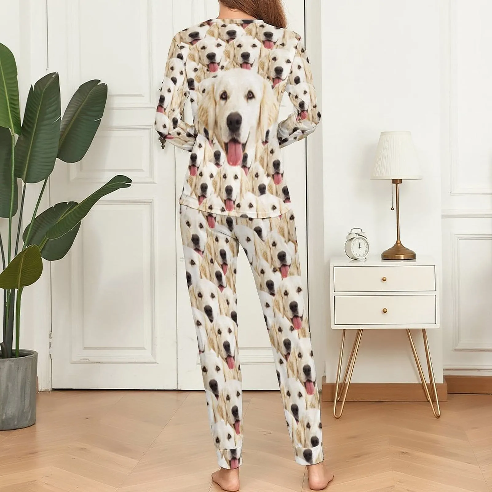 Pet Face Pajama Set with My Lovely Dog Personalized Men's Pajamas Summer Loungewear