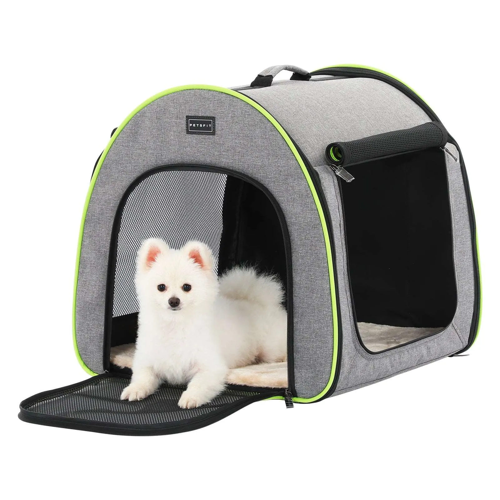 PETSFIT Portable Soft Collapsible Dog Crate Travel Soft Kennel