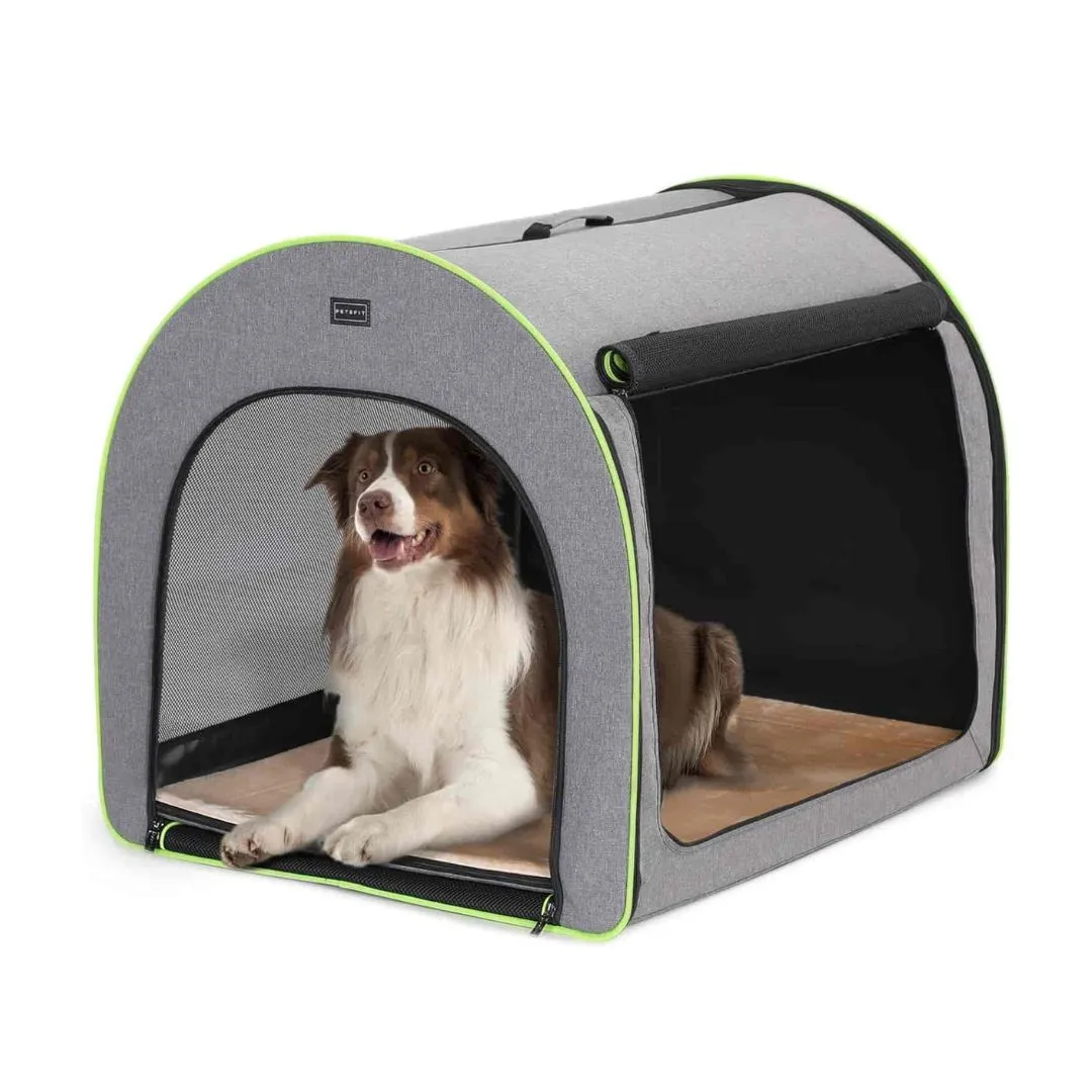 PETSFIT Portable Soft Collapsible Dog Crate Travel Soft Kennel