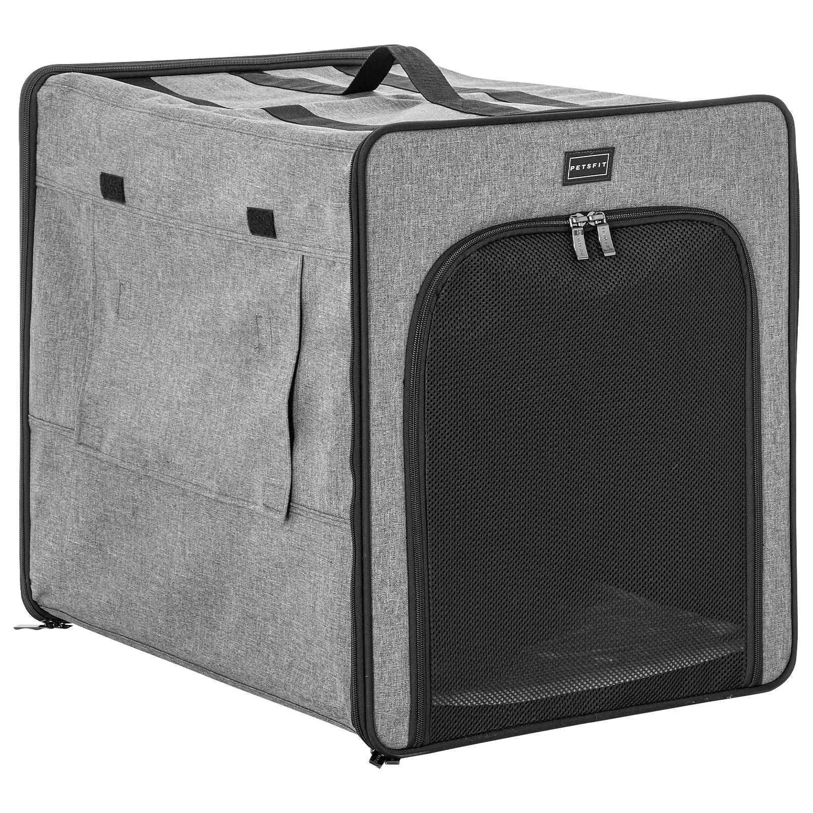 PETSFIT Sturdy Wire Frame Soft Pet Crate Collapsible for Travel
