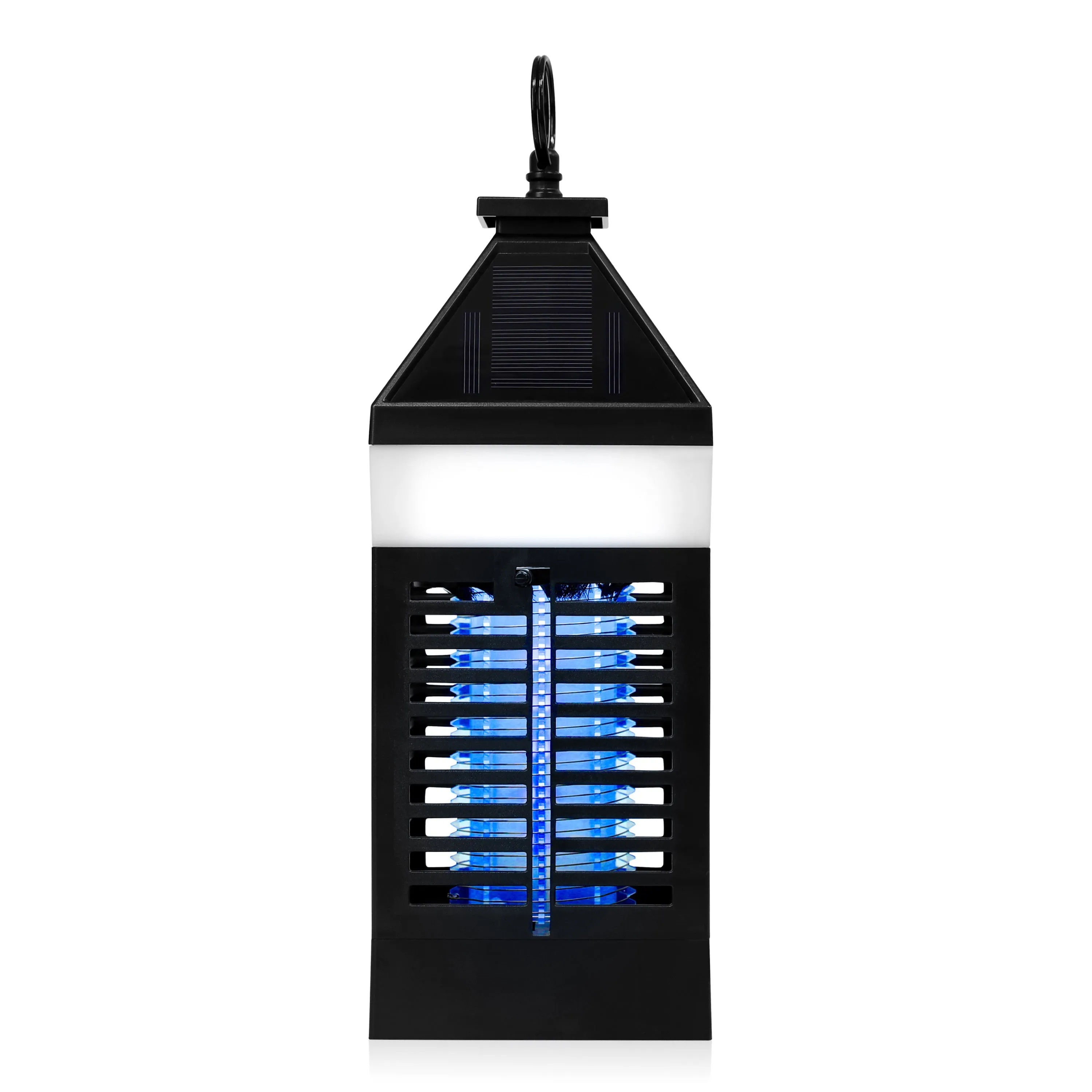 Solar Bug Zapper Lantern with 360º Easy-Clean Brush